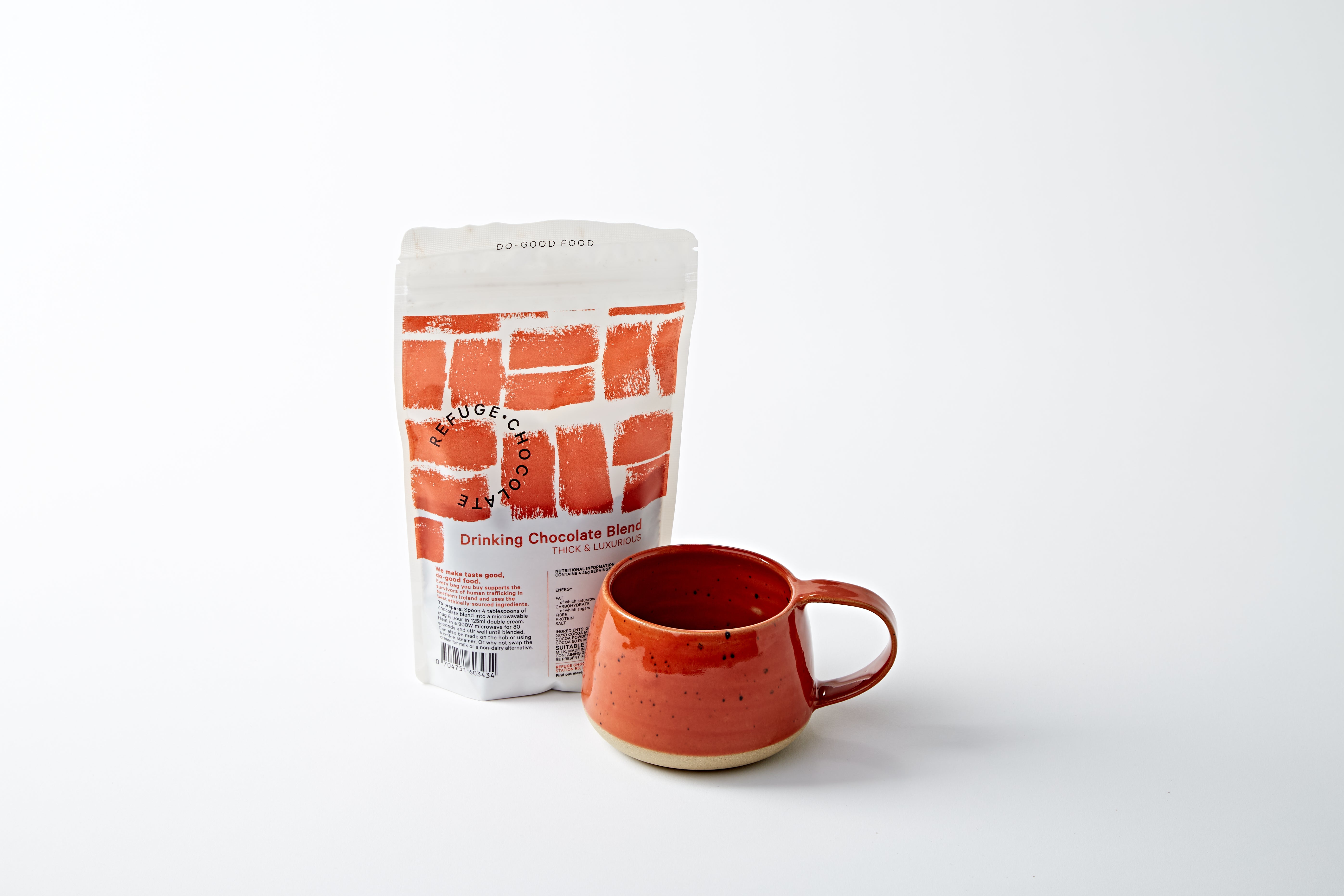 Hot Chocolate Mix and Ceramic Mug - Refuge Chocolate